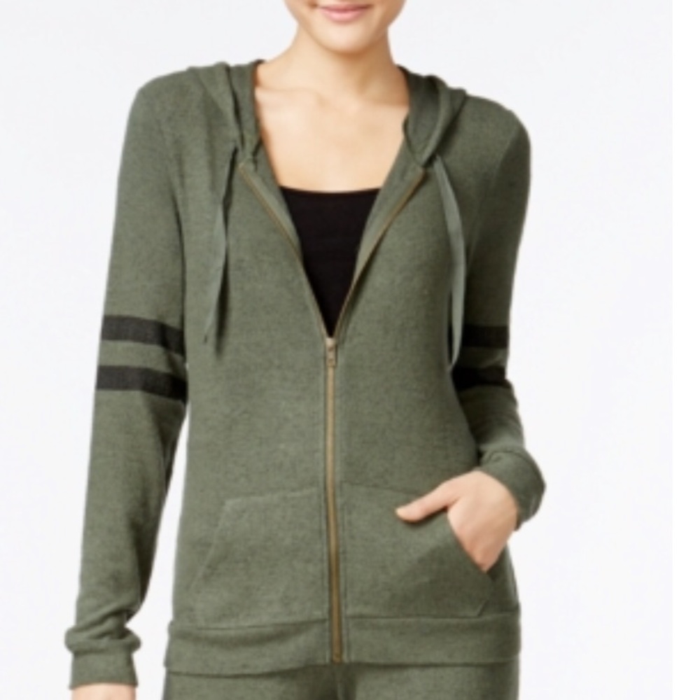 Hippie Rose Juniors' Zip-Front Hoodie retro Deadstock